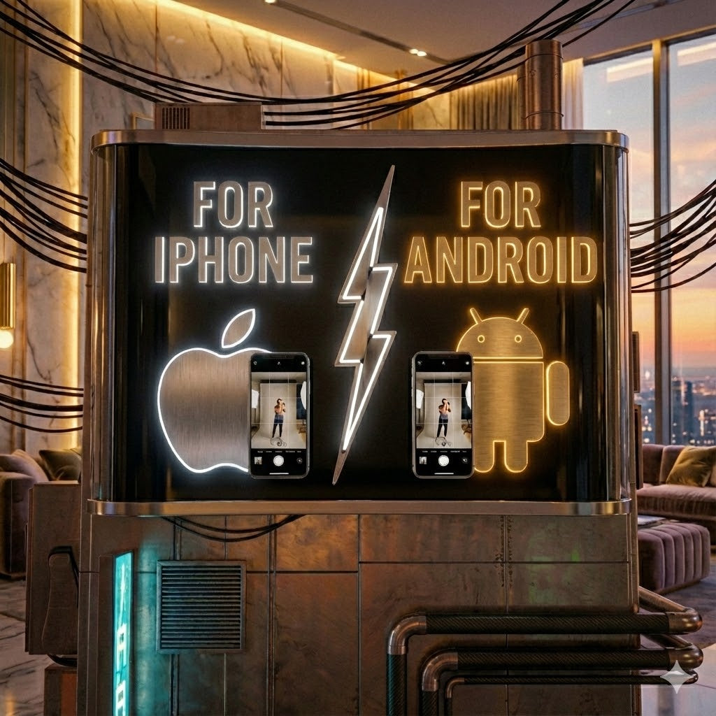 Wireless Magnetic Monitor Screen for Using Phone Rear Camera for Smartphone Selfie Vlog Live Stream Video Recording